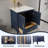 Blue 30" Bath Vanity with Bottom Drawer Sink Cabinet Without Top