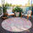 Saphara Pink Washable Indoor-Outdoor Rug - -266956751