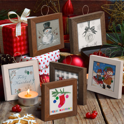 5.25'' Wood Photo Ornament