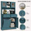 Armoire de cuisine avec tablettes réglables, pour la cuisine et le salon-2048998979