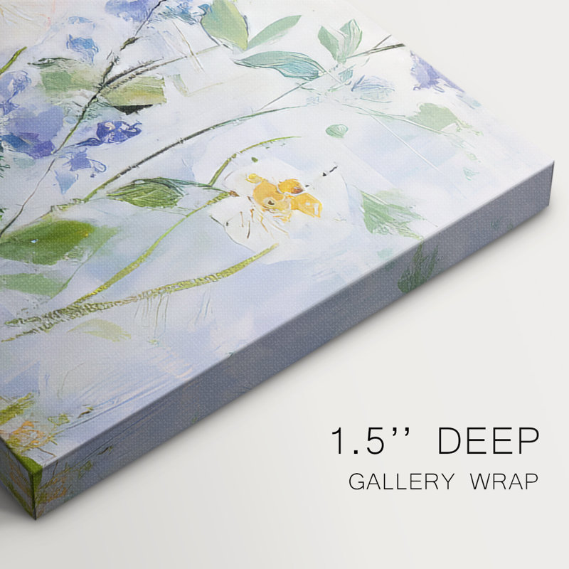 Botanical Series-CCCE - Toile tendue avec châssis - Prêt à accrocher, H 16 po x l 40 po