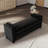 Sherpa Fleece Upholstered Bench With Solid Wood Legs And Bolster Pillows For Cozy Seating And Home Decor-128632819-128632820