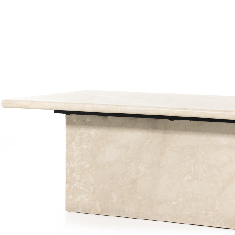 Arum Marble Coffee Table, Cream Marble