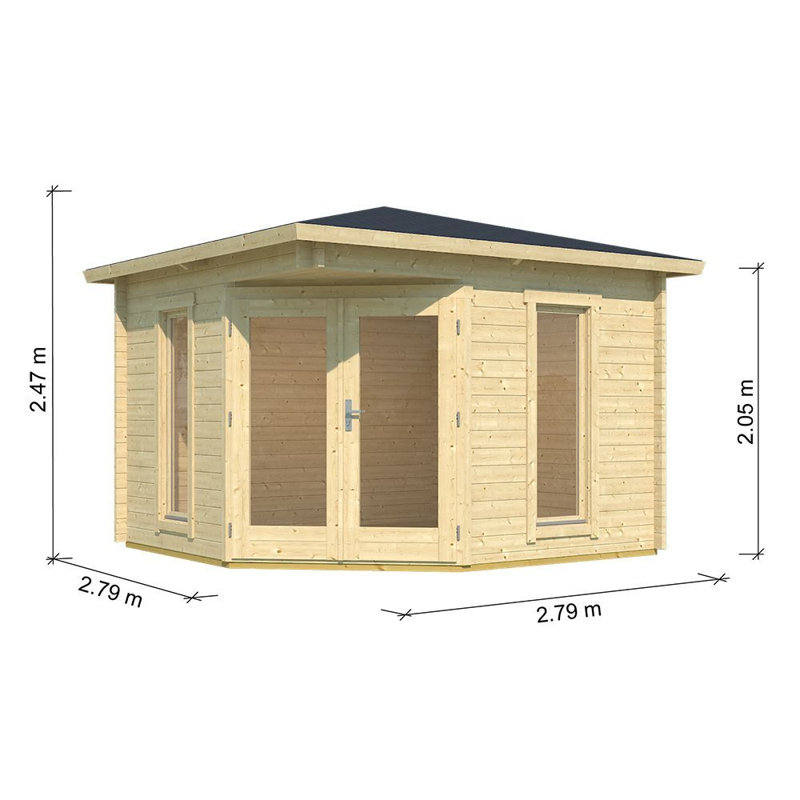 Briannica 9 x 9 Ft. Log Cabin