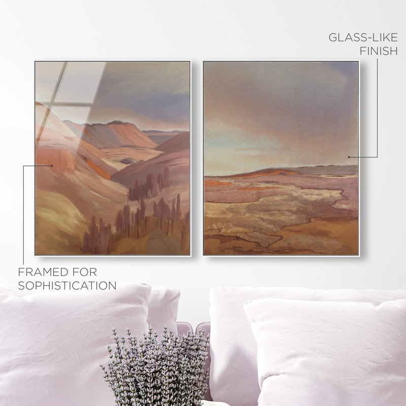 Collected Views Set High-Gloss Acrylic Glass Wall Art Landscape & Nature Print by Oliver Gal, Ready to Hang, 16 x 20
