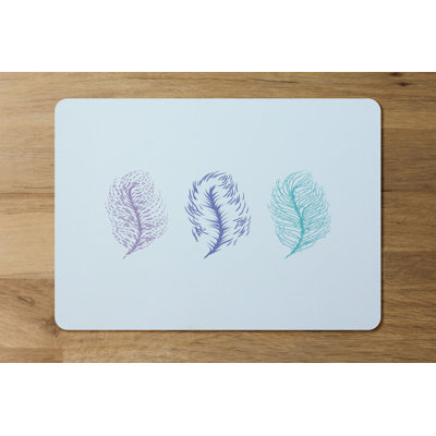 Pennie Polyester, Wood Floral Rectangle Placemat