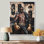 Boxer mâle foncé avec gants dorés - salon d'art mural «Boss Man»