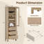 Armoire à linge autoportante en chêne naturel 20 po Cerrito-132847884