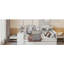 Canapé-lit en bois avec 3 tiroirs, ports USB et bureau-121110499-121110501