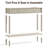 Console Table For Entryway With Charging Station,retro Entryway Table With 2 Drawers-easiest Assembly,sofa Table With Bottom Shelf,narrow Long Couch Table Behind Sofa For Living Room,foyer (white)-420419456