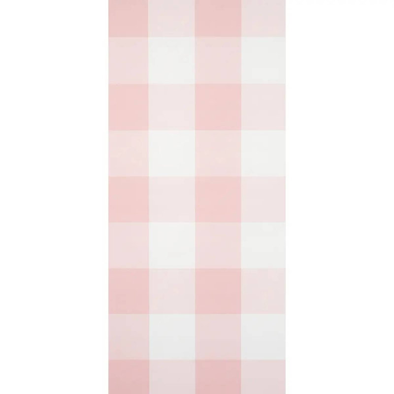 Willa Check Large Wallpaper, Pink