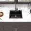 Évier de cuisine en quartz - Évier de cuisine encastré en granite 25 x 22 po-117060705