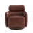 Mahvish Genuine Leather Swivel Rocker Barrel Chair With Adjustable Headrest-1528773562