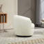 Fauteuil demi-tonneau rembourré pivotant avec rangement-1975871541