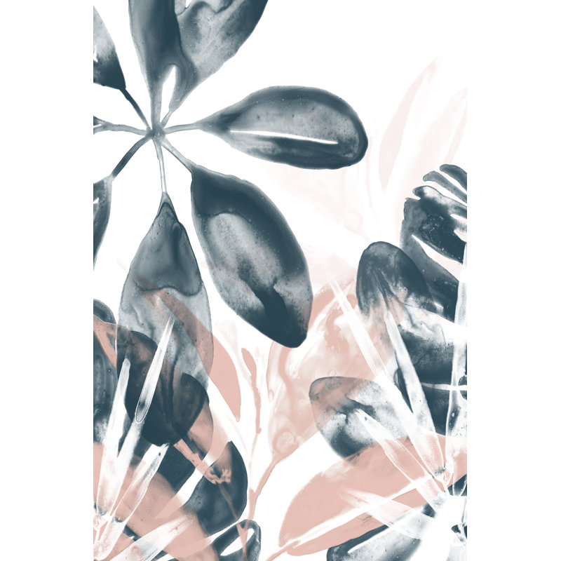 Tropical Blush I by June Erica Vess - Wrapped Canvas Painting, 46cm H x 30cm W
