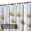Rideau de douche Gold Shell White Gold Shells Starfish Conch-347644975