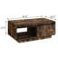 Table basse rustique avec porte coulissante pour un décor et un look classique