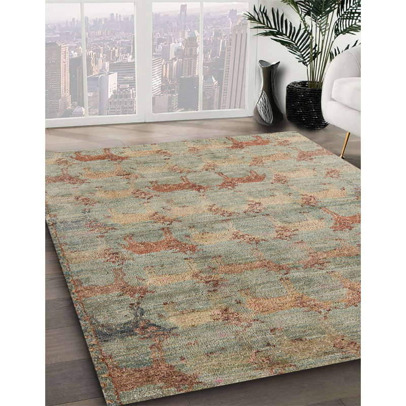Abstract Indoor Rug, Square 8'