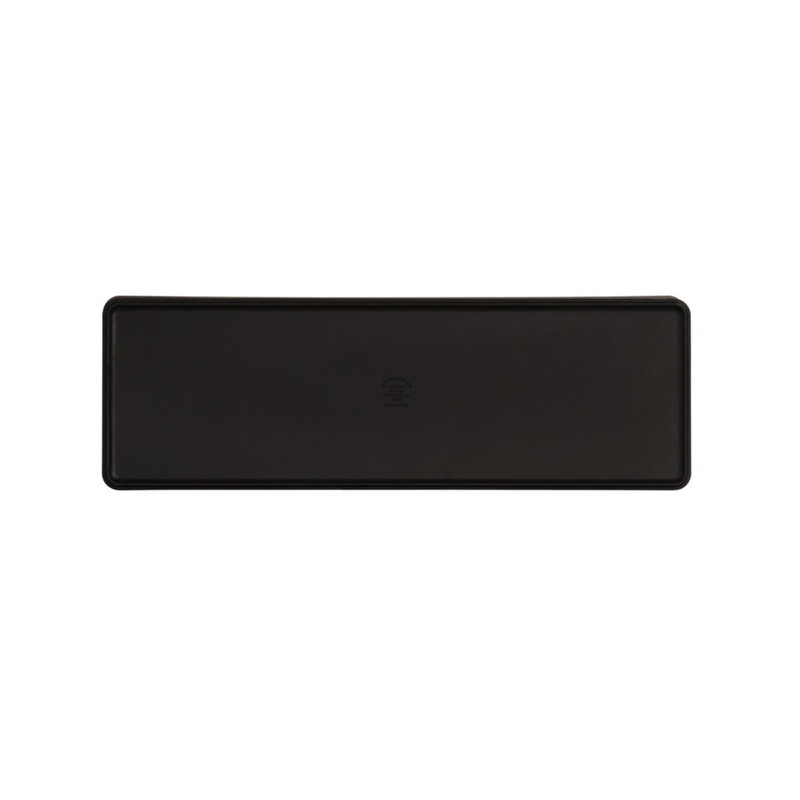 Plateau en mélamine Cal-Mil Hudson, H 3 po x l 18 po x P 6 po, Noir
