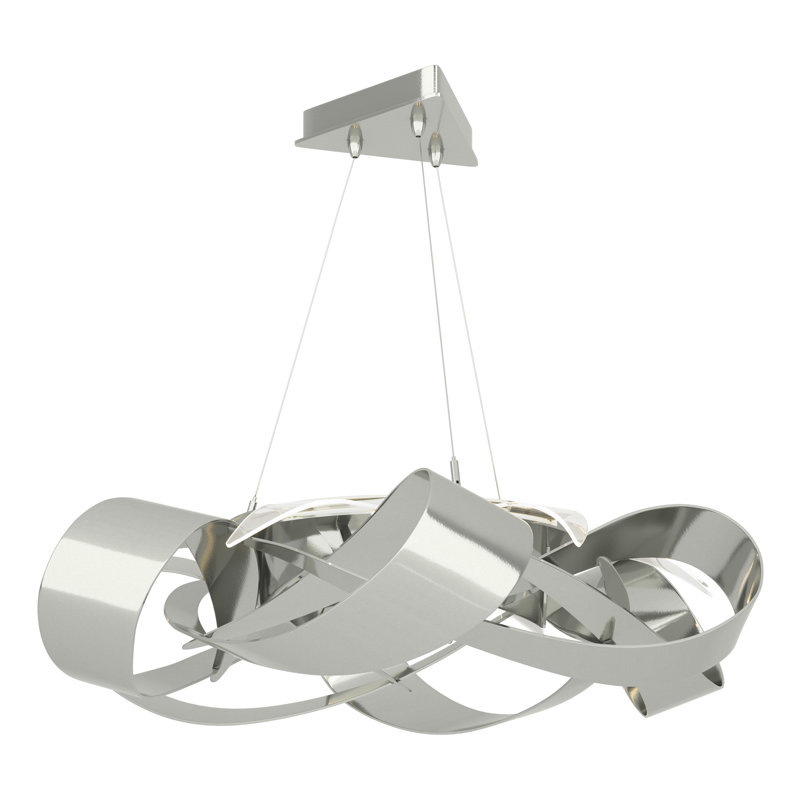 Flux Unique/Statement LED Pendant, Sterling