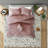 Luxurious Velvet Bedding Sets, Polyester Texture, Modern Blush Comfort For Home