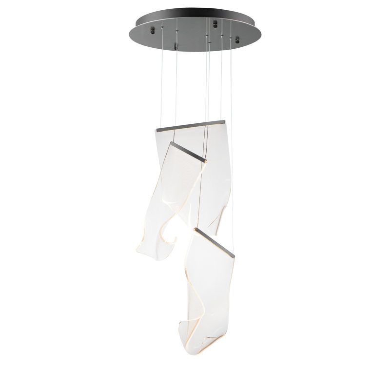 Luminaire suspendu 24 lumières Rosamund, Bronze brossé, 3, 35