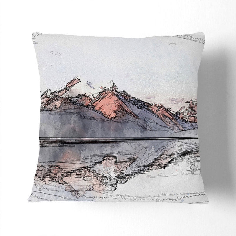 Square Throw Cushion, 40cm H x 40cm W x 15cm D
