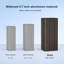 Abri de jardin à toit rigide 12 pi x 16 pi avec structure en aluminium et double toit en acier galvanisé