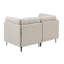 Canapé modulaire en lin rembourré avec pieds en métal-130918584