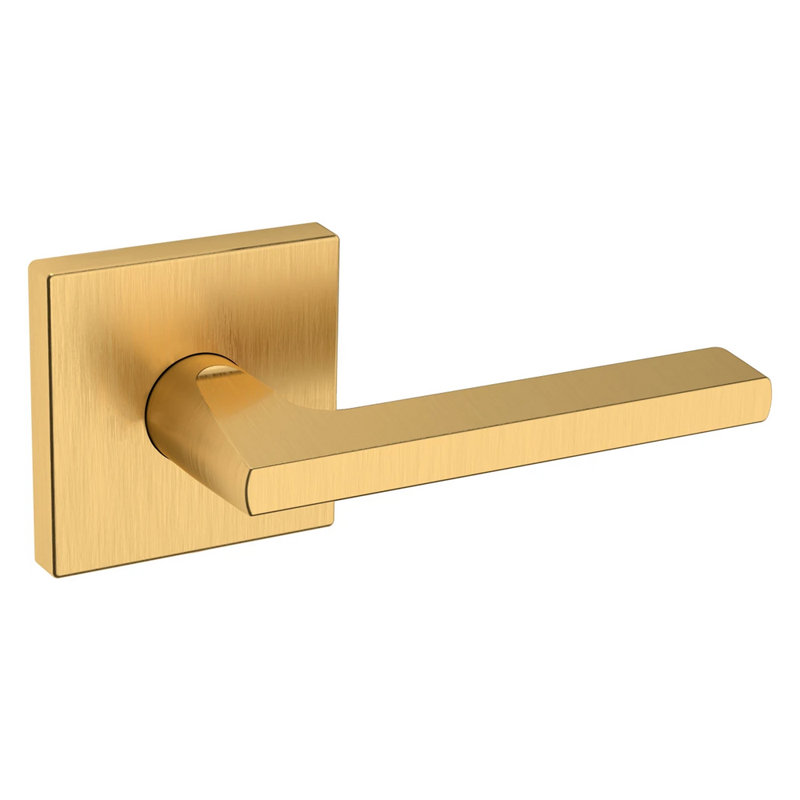 Passage (Hall & Closet) Door Lever, Satin Brass