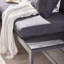 Outdoor 6 Seat Grey Corner Sofa and Table Set with In-Built Side Tables for Modern Gardens-98143862