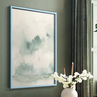 «Ocean Impression I», reproduction encadrée - bois massif