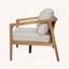 Causeuse d'extérieur moderne en bois d'acacia