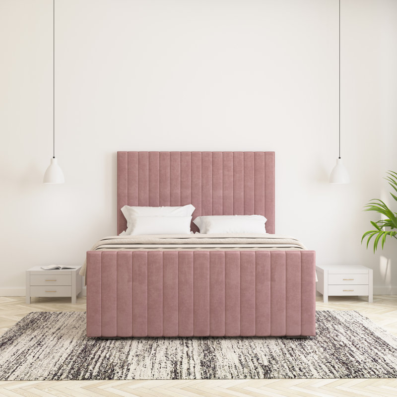 Upholstered Bed, Lilac, Single (3')