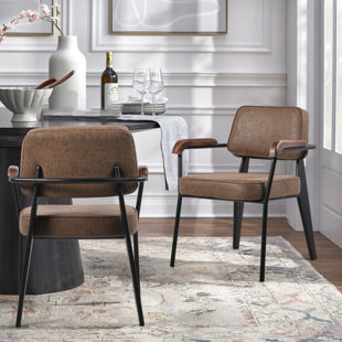 Fauteuil de réception en cuir avec structure en métal