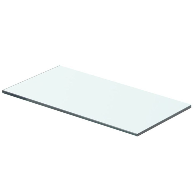 Glass Floating Shelf, 0.8cm H x 40cm W x 15cm D