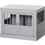 Chenil pour chien gris foncé avec porte magnétique