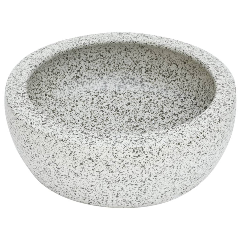 Metro Lane Brallan 41mm L x 41mm W Grey Ceramic Circular Sink