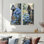 Hortensias par The Farm Well I - impressions sur toile florales 2 panneaux