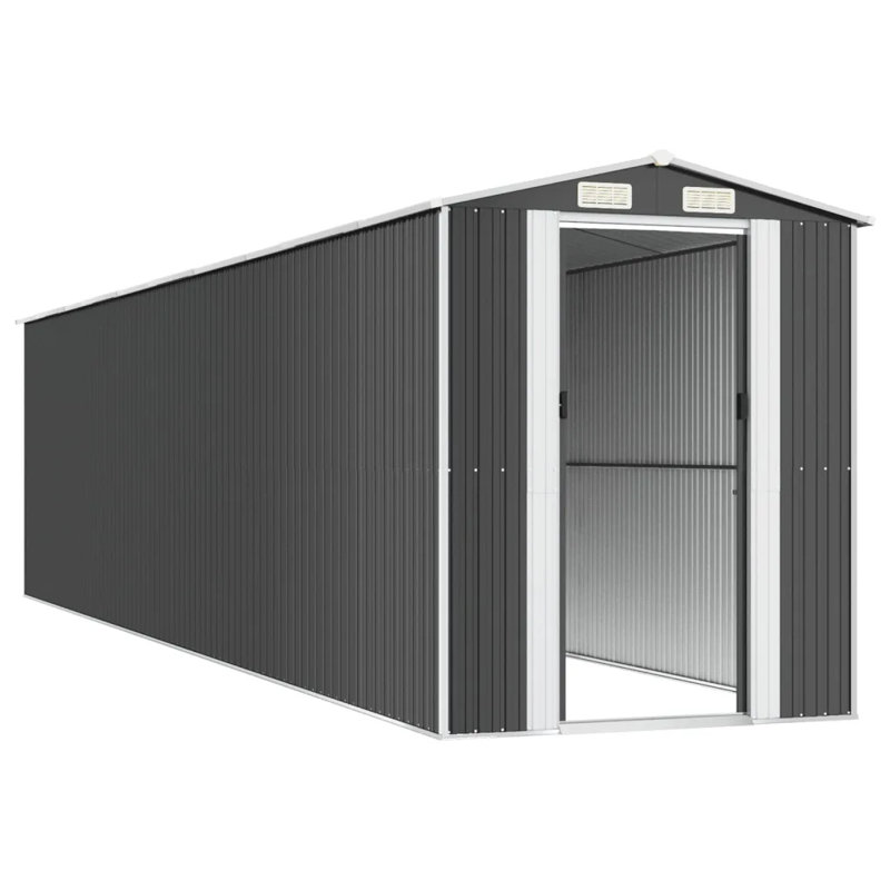 Remise de rangement en acier, Gris anthracite