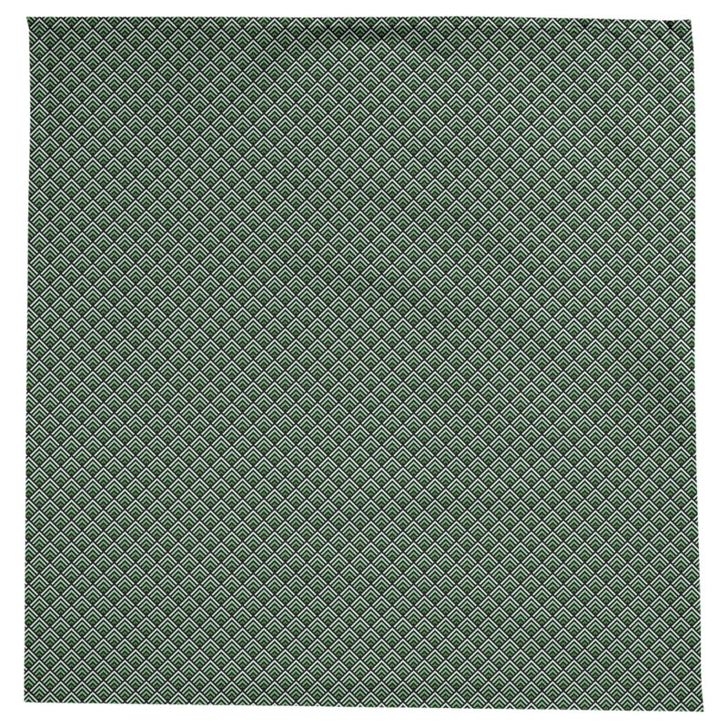 Nappe géométrique Avicia, Vert / Noir