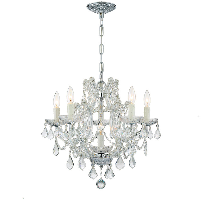 Lustre traditionnel style bougie Wehr, Italien, Argent
