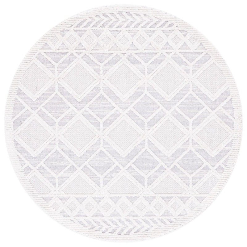Wendt Performance Solid Color Rug, Round 6'7"