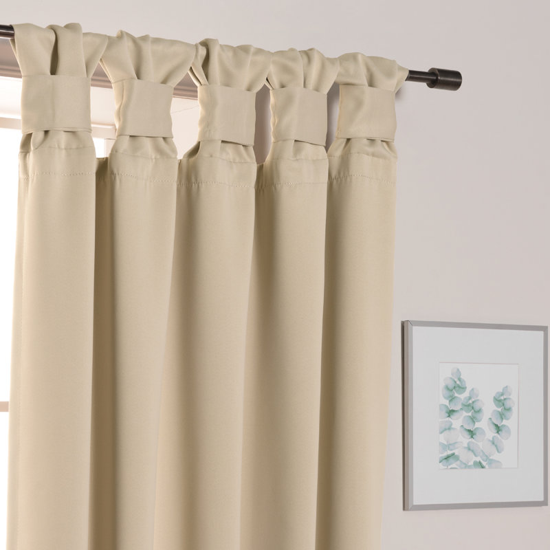 Molloy Insulating Curtain Pair, l 52" x L 84", Beige