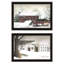 2 décorations de Noël pour le salon et la chambre à coucher, encadré noir par Home