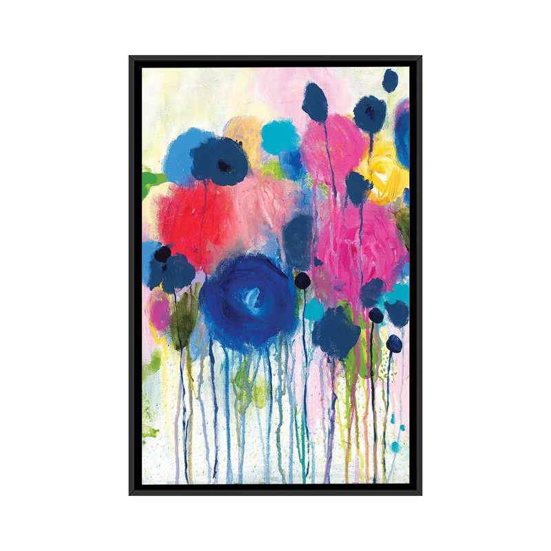 «Aimez Beaucoup», impression sur toile, H 26 po x l 18 po x P 1,5 po, Toile avec cadre noir, Pas de tapis