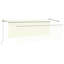 Dakota Fields Polyester Yellow/White Cover Retractable Patio Awning-1831576288-1831576351-1831576345