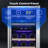 Electactic 24" Dual Zone Beverage Cooler - 46-Bottle/175-Can, Quiet, UV Glass, Blue LED & Adjustable Shelves