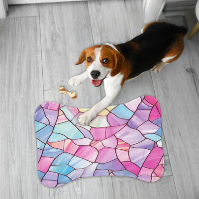 Tapis colorés en verre coloré - 1 pièce