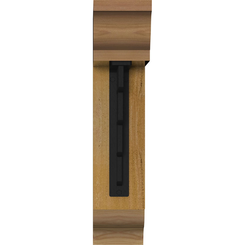 Support de fer traditionnel 4 po Diane, 18"H x 15 1/2"D, Cèdre rouge de l'Ouest l 4 po x T 4 po (sciage br